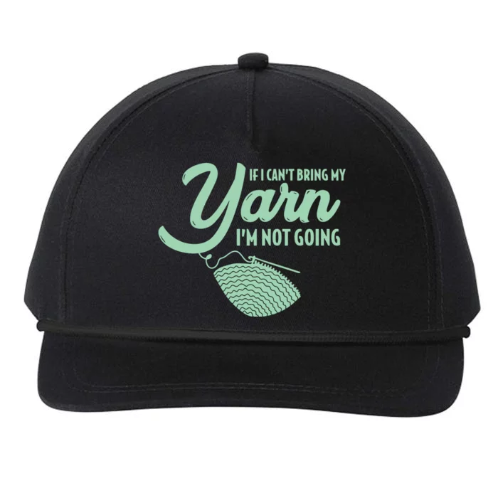 Crocheting Knitting Yarn Snapback Five-Panel Rope Hat