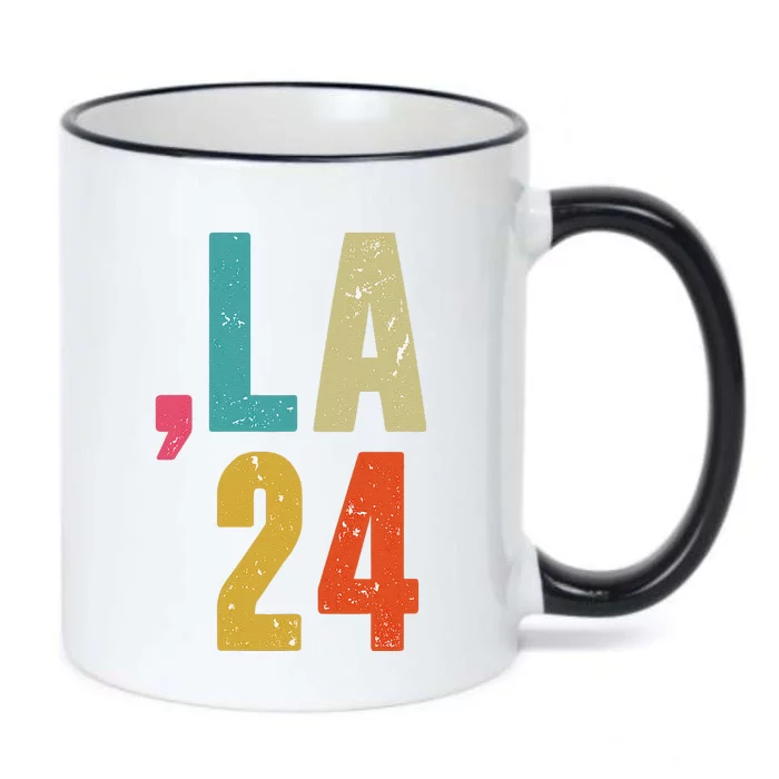 Comma La 24 Kamala 2024 Fun Retro Style Black Color Changing Mug