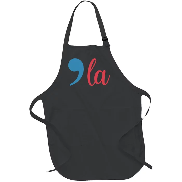 Comma La 2024 Funny Full-Length Apron With Pocket