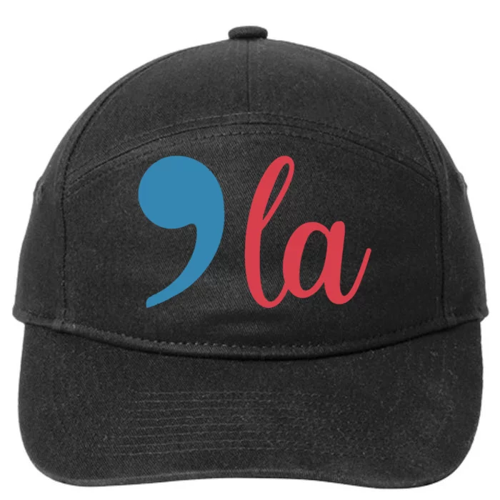 Comma La 2024 Funny 7-Panel Snapback Hat