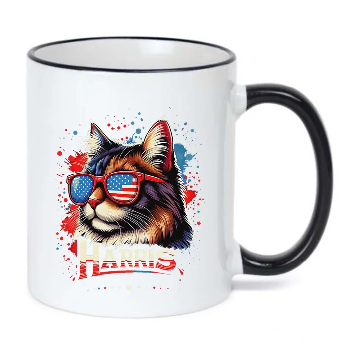 Cat Ladies 2024 Kamala Harris The Presidential Campaign Black Color Changing Mug