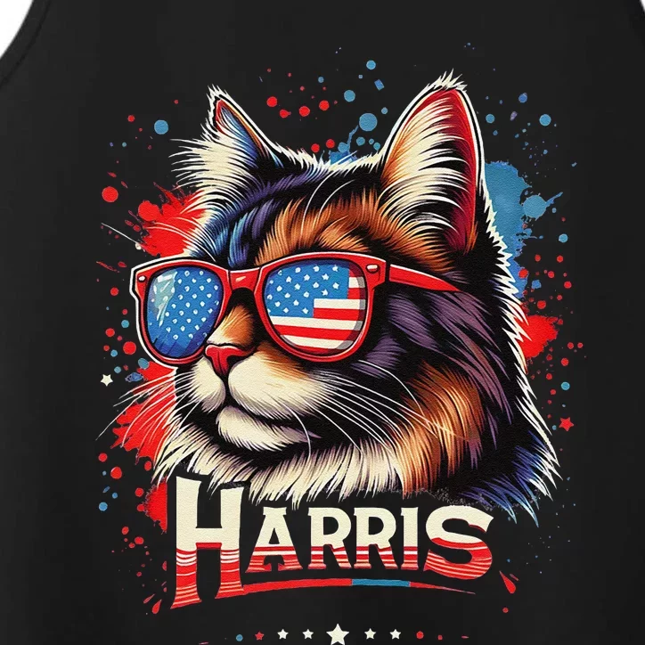 Cat Ladies 2024 Kamala Harris The Presidential Campaign Performance Tank