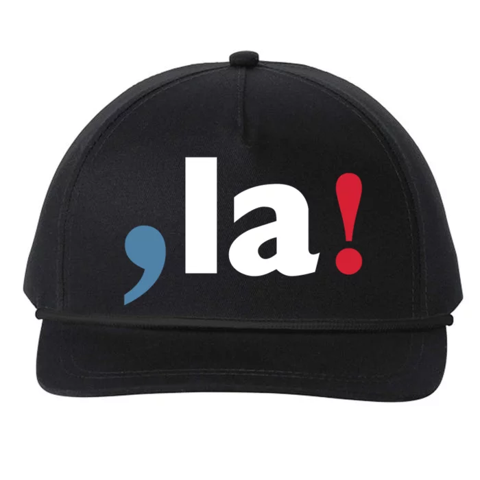 Comma + La 2024 Kamala Harris Snapback Five-Panel Rope Hat