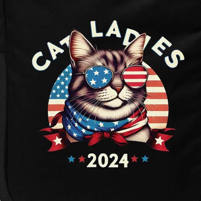 Cat Ladies 2024 The Presidential Campaign Kamala Harris 2024 Impact Tech Backpack