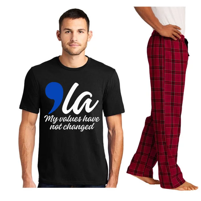 Comma La 2024 My Values Have Not Changed Funny Pajama Set