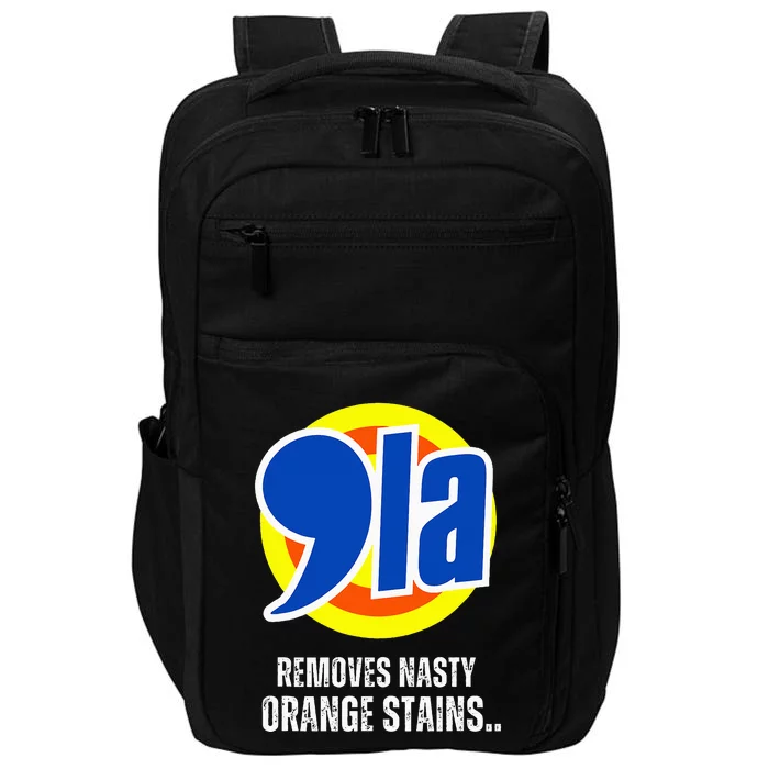 Comma La 2024 Funny Orange Trump Impact Tech Backpack