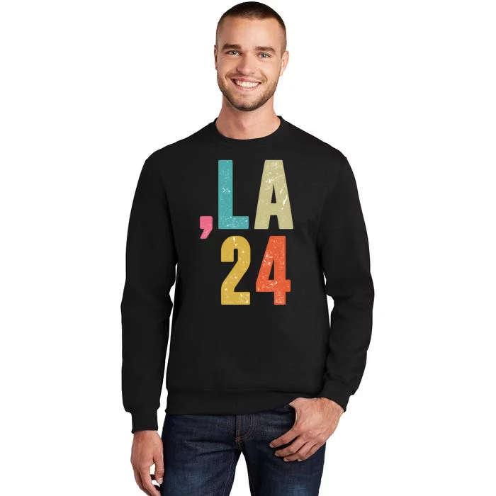 Comma La 24 Kamala 2024 Fun Retro Style Tall Sweatshirt