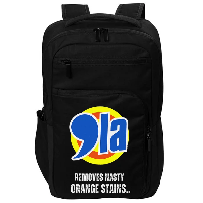 Comma La 2024 Funny Orange Trump Impact Tech Backpack