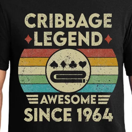 Cribbage Legend 58 Years Old Awesome Since 1964 Cribbage Pajama Set