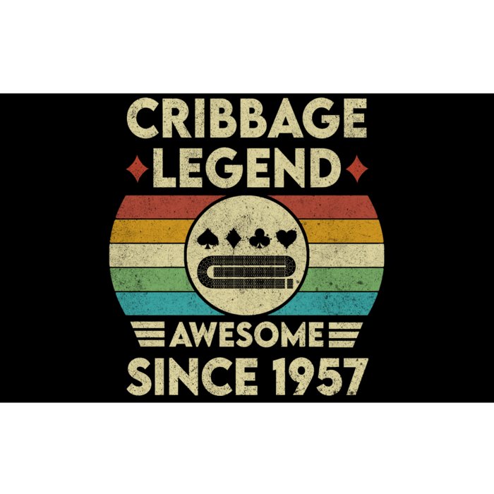 Cribbage Legend 65 Years Old Awesome Since 1957 Cribbage Bumper Sticker