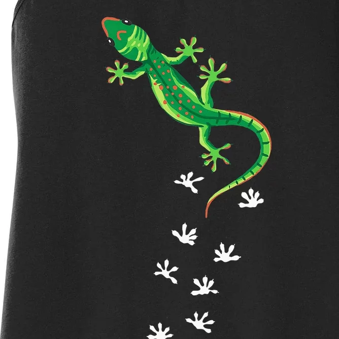 Cool Lizard Art Men Women Herpetology Reptile Lizard Lover Women's Racerback Tank