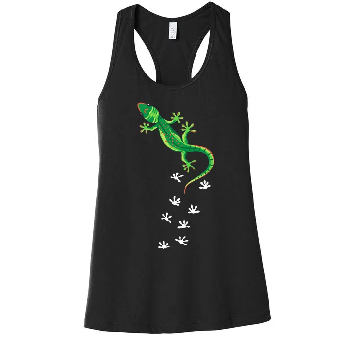 Cool Lizard Art Men Women Herpetology Reptile Lizard Lover Women's Racerback Tank