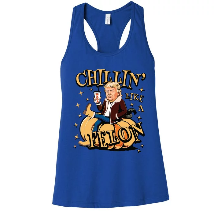 Chillin Like A Felon Fall Women's Racerback Tank