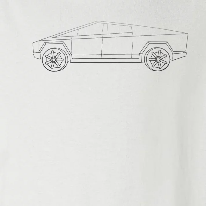 Cybertrucks Line Art Futuristic Truck Cyber Design Ev Fan Toddler Long Sleeve Shirt