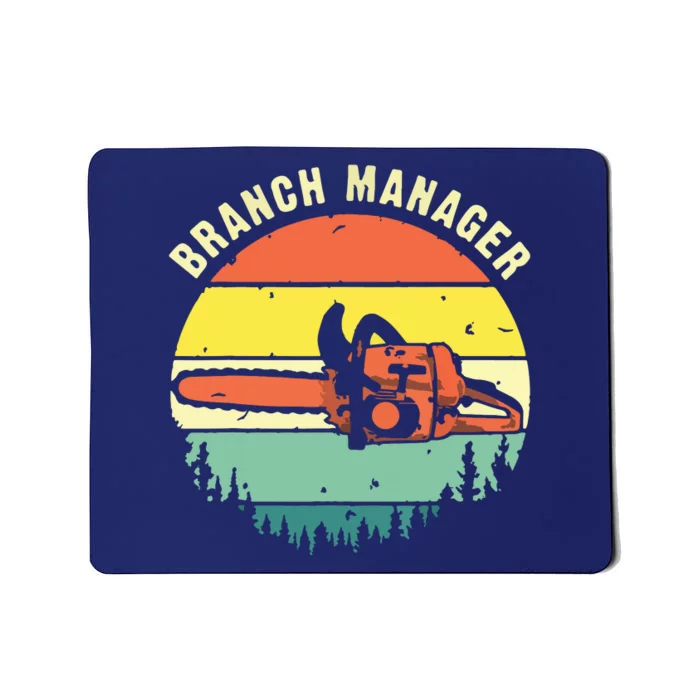 Cool Lumberjack Art Arborist Logger Branch Manager Mousepad