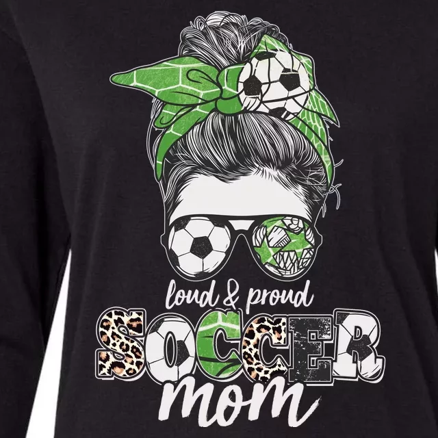 Cute Loud And Proud Soccer Mom Womens Cotton Relaxed Long Sleeve T-Shirt