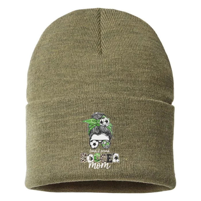 Cute Loud And Proud Soccer Mom Sustainable Knit Beanie