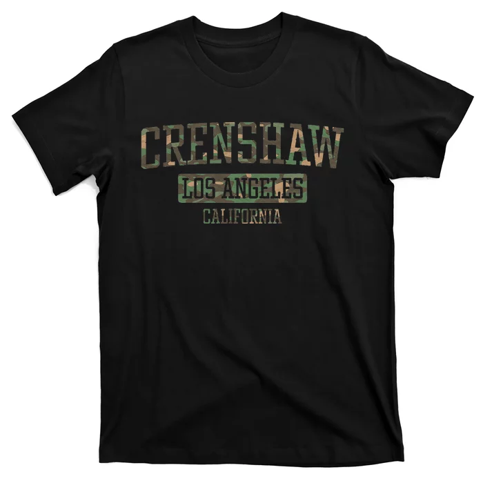 Crenshaw Los Angeles California Vintage Camo T-Shirt