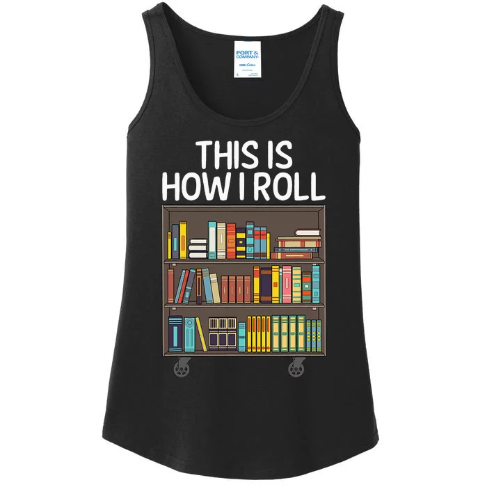 Cute Library Art For Wo Book Reader School Librarian Ladies Essential Tank