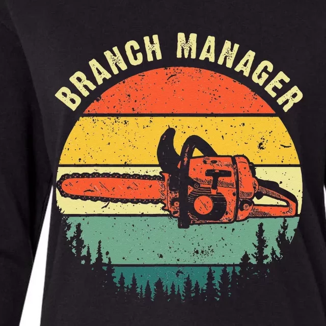 Cool Lumberjack Art Men Women Arborist Logger Branch Manager Womens Cotton Relaxed Long Sleeve T-Shirt