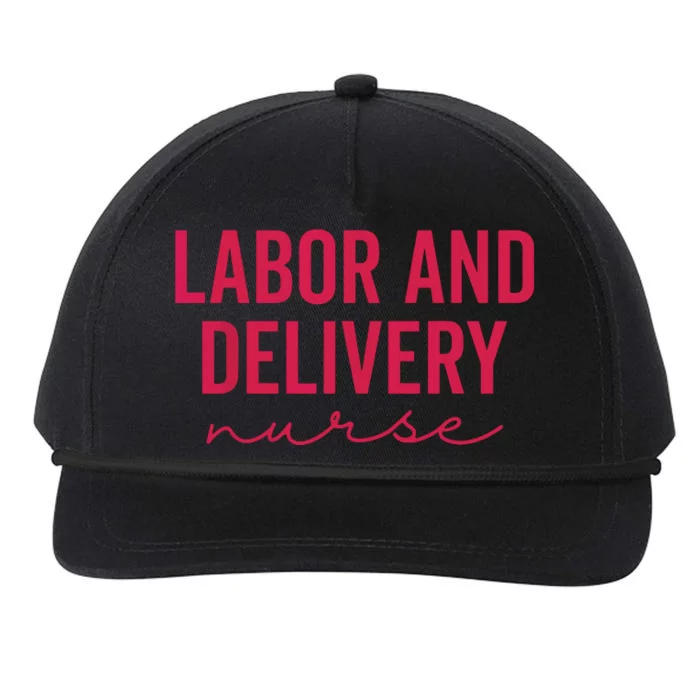 Cute Labor And Delivery Nurse Appreciation Nursing LD Nurse Snapback Five-Panel Rope Hat