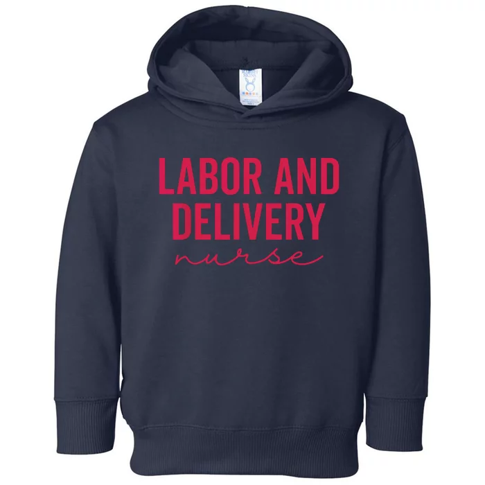 Cute Labor And Delivery Nurse Appreciation Nursing LD Nurse Toddler Hoodie