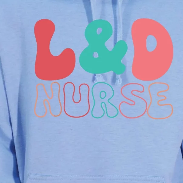 Cute Labor And Delivery Nurse LD Nurse Appreciation Gift Unisex Surf Hoodie