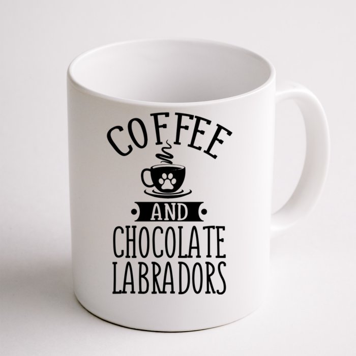 Chocolate Labradors And Coffee Chocolate Lab Gift Outfit Front & Back Coffee Mug