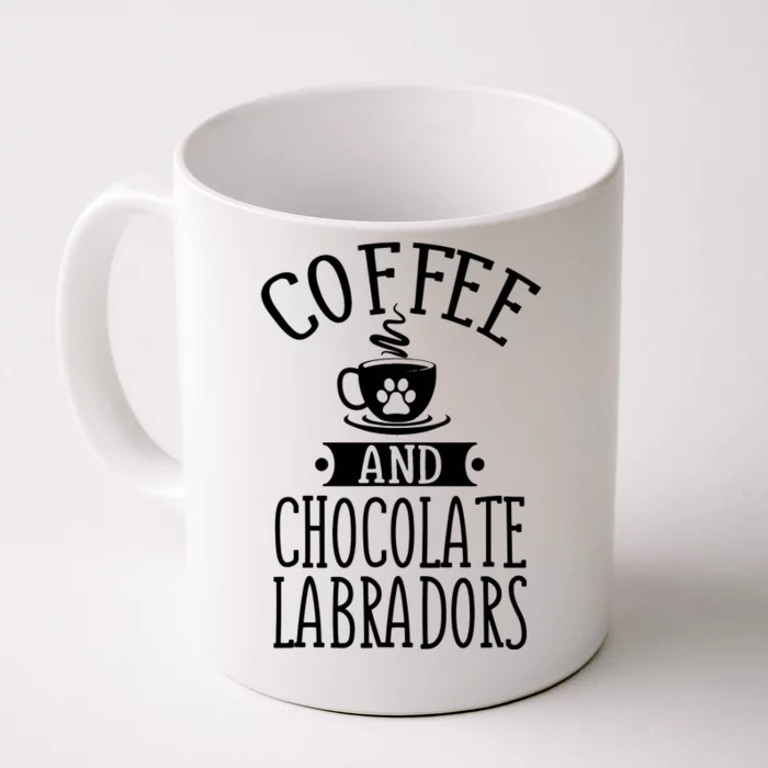 Chocolate Labradors And Coffee Chocolate Lab Gift Outfit Front & Back Coffee Mug