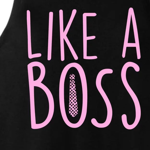 Cute Like A Boss Ladies Tri-Blend Wicking Tank