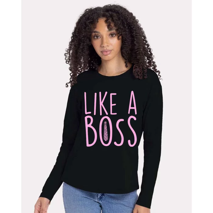 Cute Like A Boss Womens Cotton Relaxed Long Sleeve T-Shirt