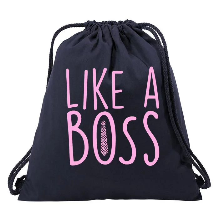 Cute Like A Boss Drawstring Bag