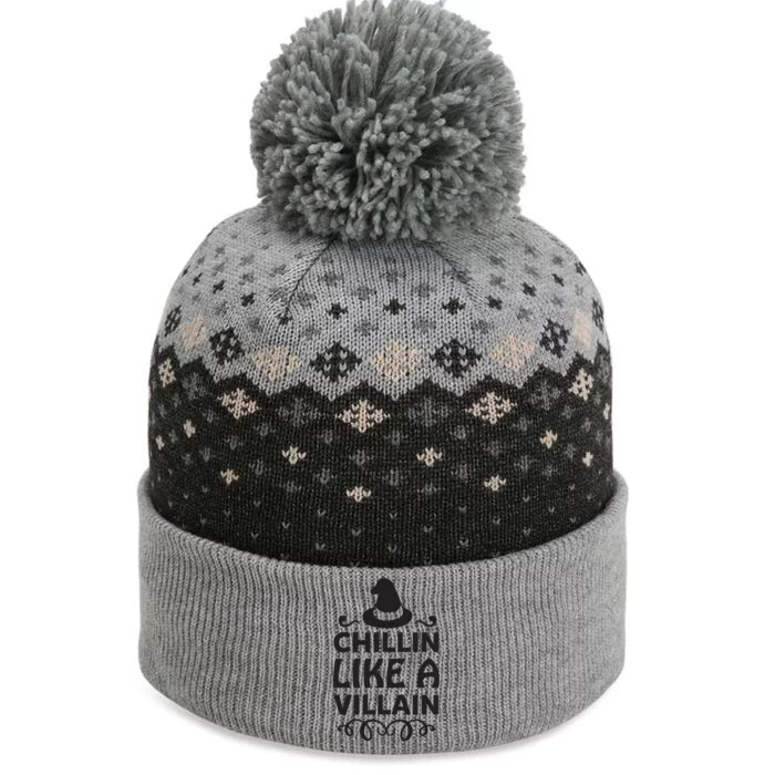 Chillin Like A Villain The Baniff Cuffed Pom Beanie