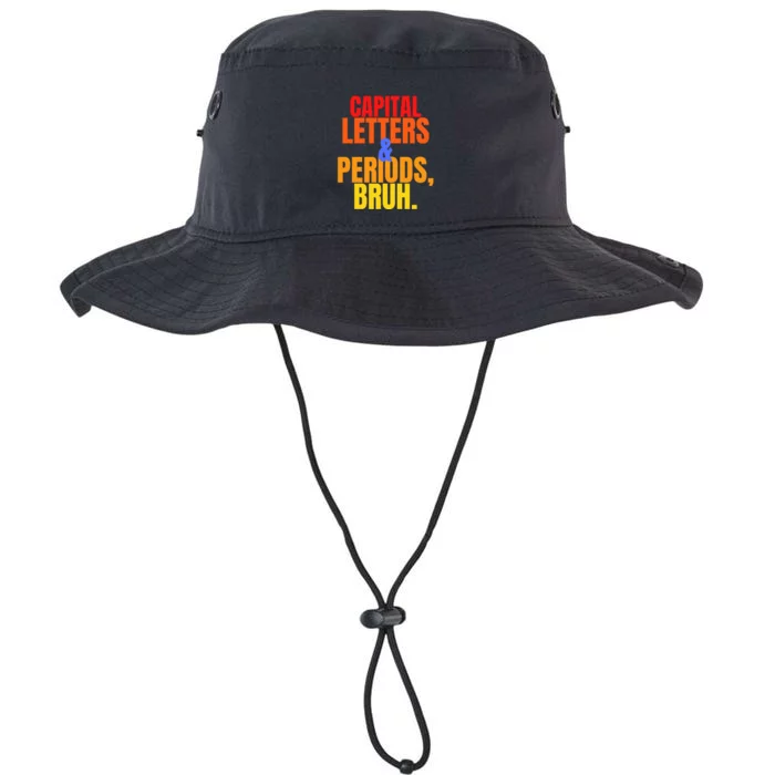 Capital Letters And Periods Bruh Legacy Cool Fit Booney Bucket Hat