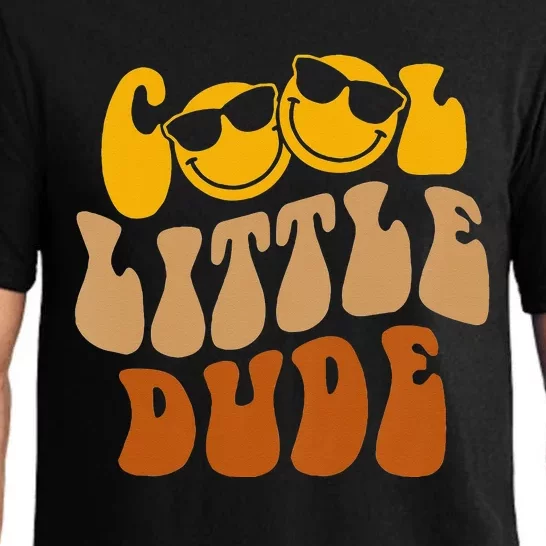 Cool Lil’ A Dude Groovy Theme Cute Baby Shower Baby Pajama Set