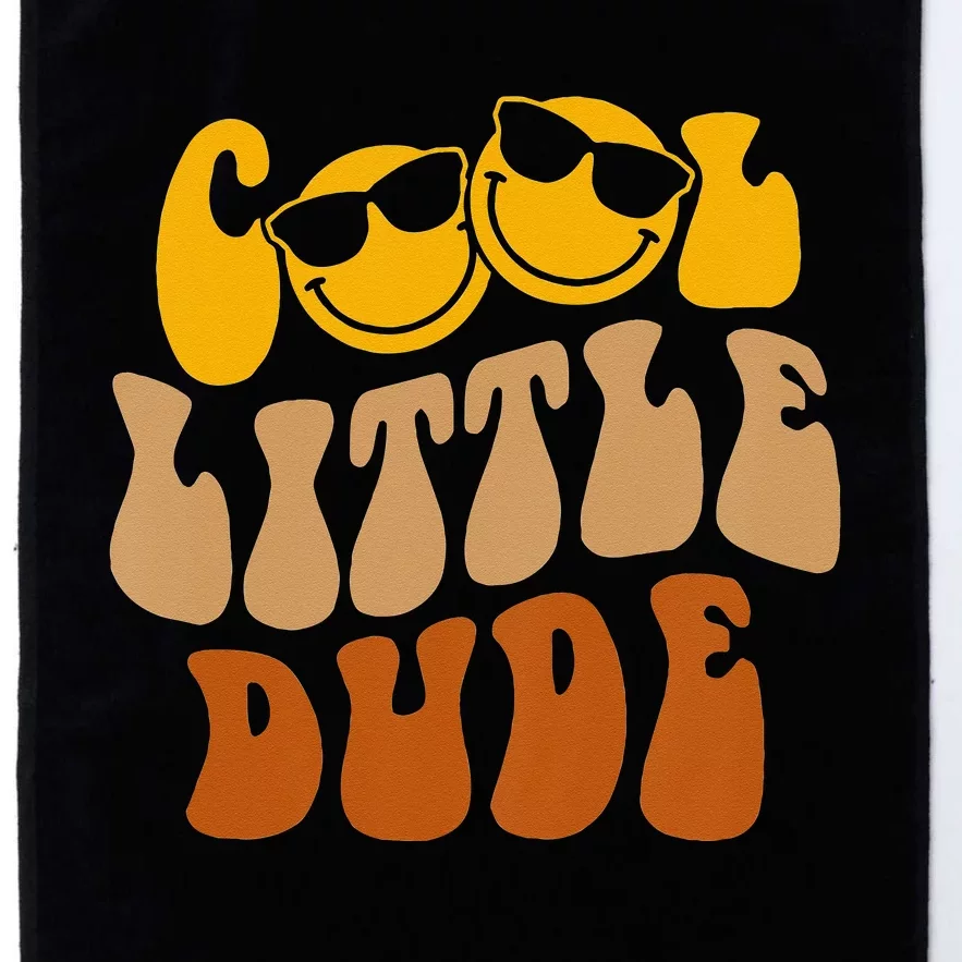 Cool Lil’ A Dude Groovy Theme Cute Baby Shower Baby Platinum Collection Golf Towel