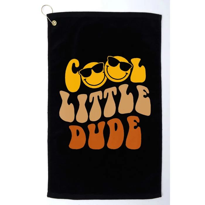 Cool Lil’ A Dude Groovy Theme Cute Baby Shower Baby Platinum Collection Golf Towel