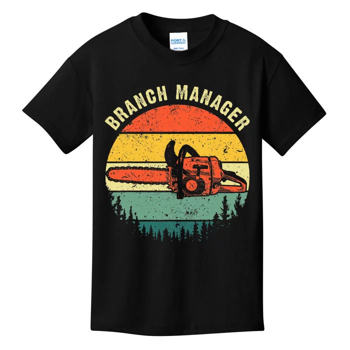 Cool Lumberjack Art Arborist Logger Branch Manager Kids T-Shirt