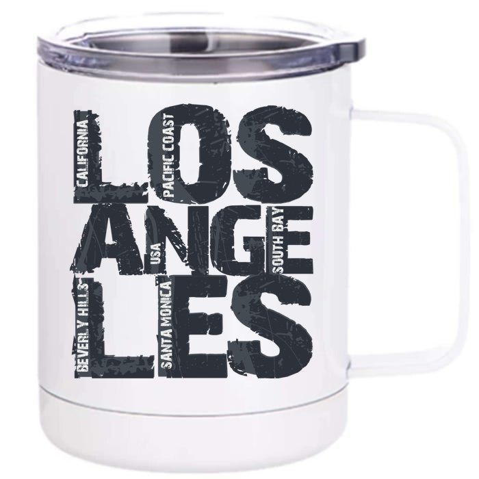 Cool Los Angeles California Dreaming S Los Angeles Gift Front & Back 12oz Stainless Steel Tumbler Cup