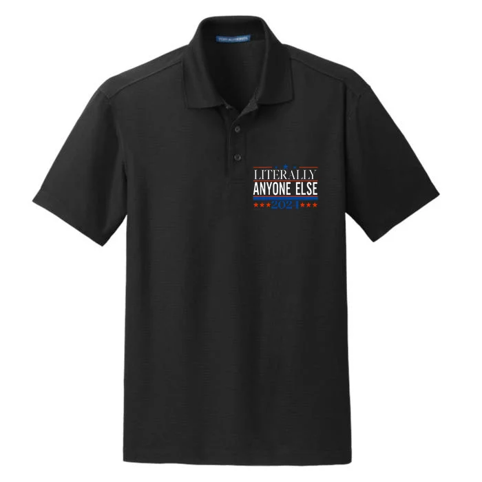 Classic Literally Anyone Else 2024 Trump Felon President Dry Zone Grid Performance Polo