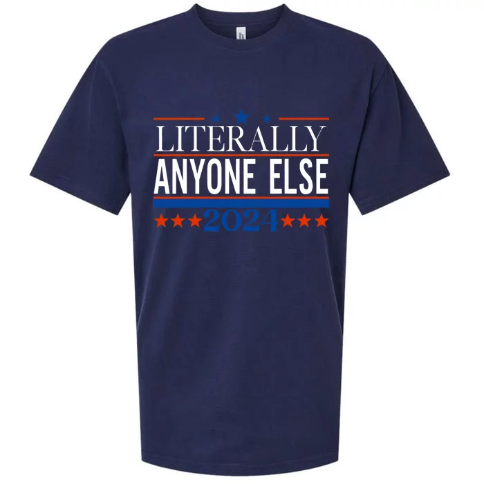 Classic Literally Anyone Else 2024 Trump Felon President Sueded Cloud Jersey T-Shirt