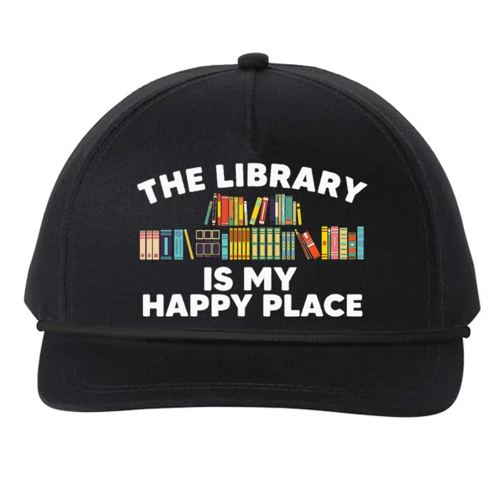 Cool Library Art For Women Bookworm Librarian Book Lover Snapback Five-Panel Rope Hat