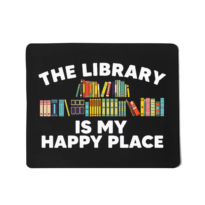 Cool Library Art For Women Bookworm Librarian Book Lover Mousepad