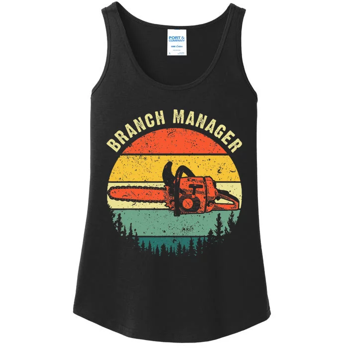 Cool Lumberjack Art Women Arborist Logger Branch Manager Ladies Essential Tank