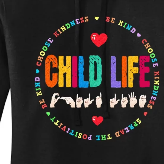 Child Life ASL Specialist Pediatric Health Care Professional Women's Pullover Hoodie