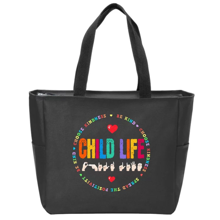 Child Life ASL Specialist Pediatric Health Care Professional Zip Tote Bag