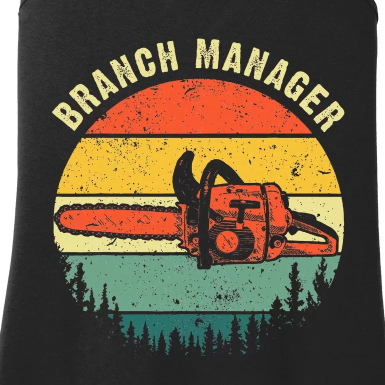 Cool Lumberjack Art Women Arborist Logger Branch Manager Ladies Essential Tank