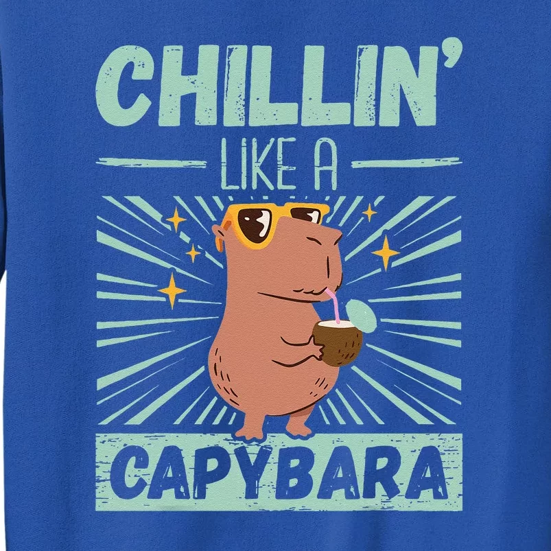 Chillin Like A Capybara Rodent Animals Capybaras Capybara Sweatshirt