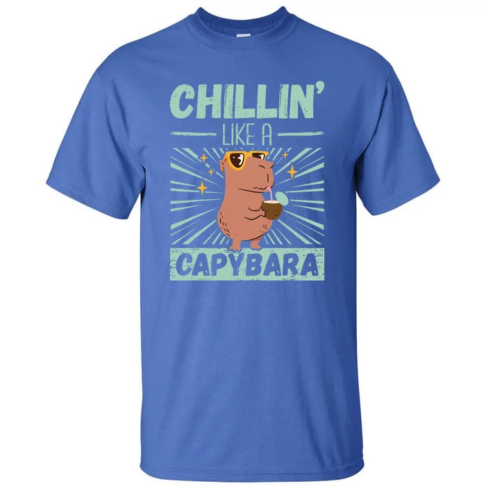 Chillin Like A Capybara Rodent Animals Capybaras Capybara Tall T-Shirt