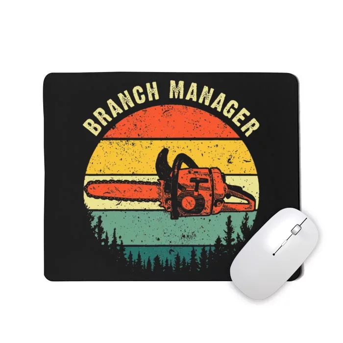 Cool Lumberjack Art Arborist Logger Branch Manager Mousepad